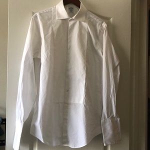 Brooks brothers “regent fit” white tuxedo shirt